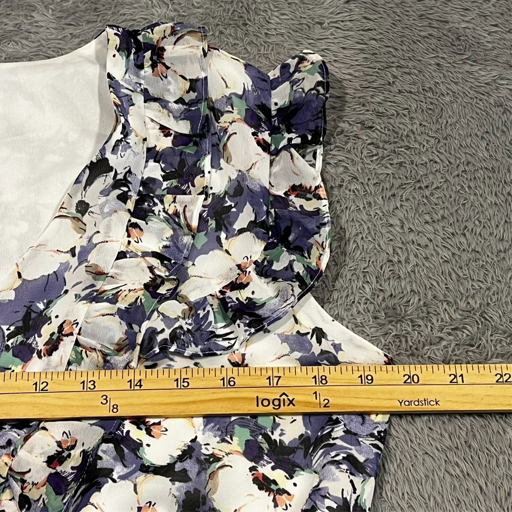 Danny & Nicole Maxi Dress Floral Colorful Ruffle Sleeve‎ Flowy Garden Size 12 - Picture 7 of 15